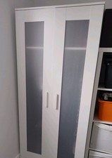 Ikea Brimnes wardrobe with perspex front windows.   See photos as they vary!