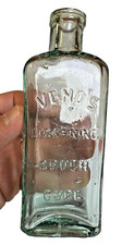 Antique Veno’s Lightning Cough Cure Bottle c1880s Crude Character-Packed Example