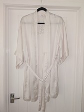 Victoria Secret Bridal Robe Size Small (8) White Satin