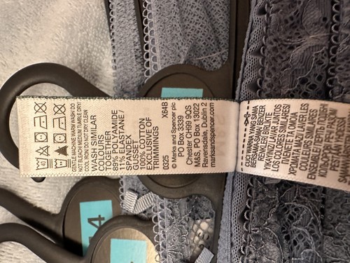 Women blue grey high - m&s, blue/grey