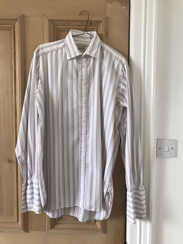 Thomas pink striped shirt - ,