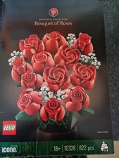 LEGO Botanicals Bouquet of Roses 10328 Building Kit Box with Instructions