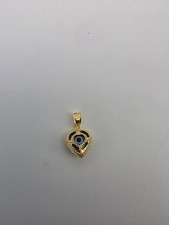 22ct gold heart - evil, eye