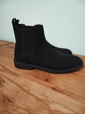 PRIMARK BLACK SUEDETTE CHELSEA