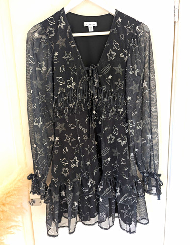 Topshop black star - star, mesh