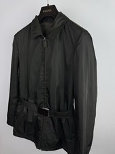 Women’s PRADA 1990's Utility Jacket On Perfect Condition L Belted Trench Coat