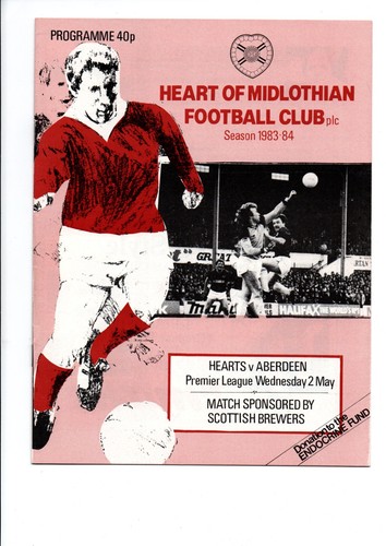 Heart midlothian v - 83/84,