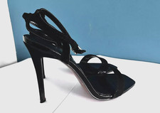 Asos Design Stiletto Heel Sandals - Black Suede - UK 6 -  Pre owned.  See Photos