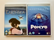 Ponyo + Tales From Earthsea  (2-Disc Set) DVD, Anime, Studio Ghibli, LIKE NEW
