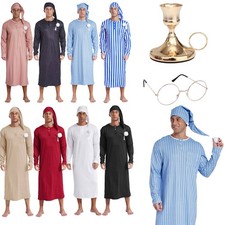 Men's Striped Nightshirt Long