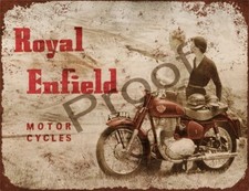ROYAL ENFIELD  #S982 SIGN 8 X