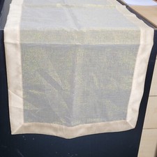 Gold Glitter Table Runner  Kitchen Dining Table Cloth Linen SECONDS