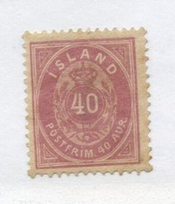 ICELAND 1882 - 95 40a pale