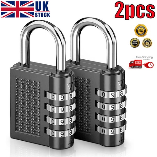 Digit combination padlock - 2x, 4