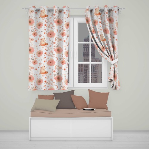 Blackout eyelet curtains teddy - blackout,