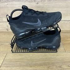 Nike Vapormax Shoes Men’s Size UK 7 Flyknit Black Grey Running Gym Trainers