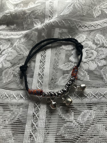 Macrame bracelet with silver