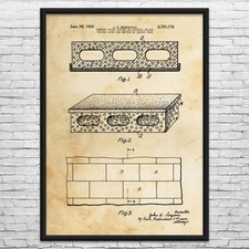 Cinder Block Patent Wall Art