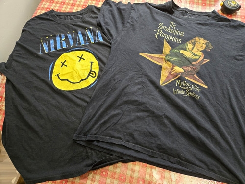 Nirvana black graphic rock - black,