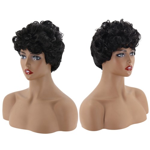 Short curly hair - short,