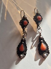 Sterling Silver and Red Coral