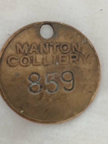 Miners colliery check tally - colliery, check/tally