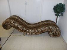 Leopard Print Chaise Longue -