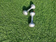 Pair of silver wooden curtain tie-backs