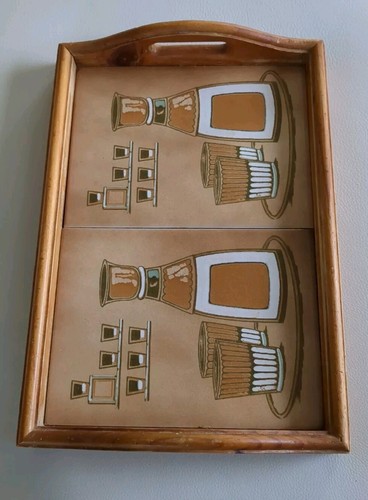 Vintage wood framed tiled - wood,
