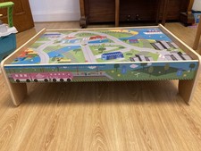 ELC Kids Wooden Little Town Train Table Reversible