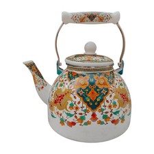 Vintage Enamel Tea Kettle, 4L