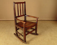 Antique Small Welsh Fruitwood Rocking Chair c.1820