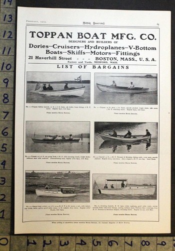 1913 toppan boat company - 1913,