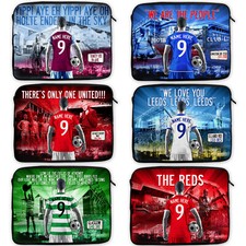 Personalised Football Laptop Case Neoprene Sleeve Cover Travel - All Teams AF