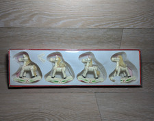 BOXED SET OF 4 WOODEN ROCKING