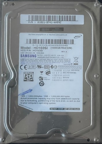 Samsung hd103si - samsung,