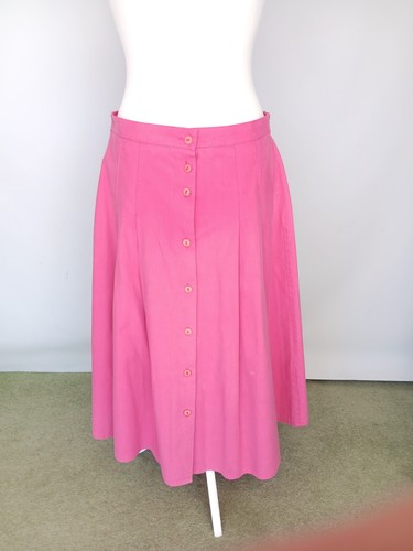 Vintage pink plain skirt - skirt, with