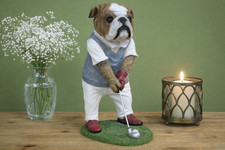 Golf Player Bulldog Decorative