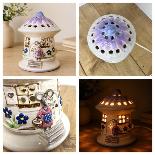 Vintage toadstool mouse house - vintage,