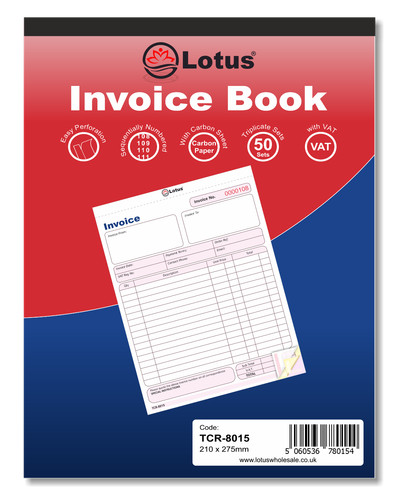Triplicate invoice book - invoice,