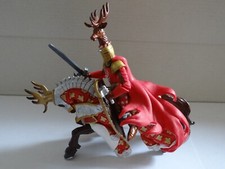 Papo Toys Red Stag Knight and Horse Figure Medieval Fantasy Model 2007
