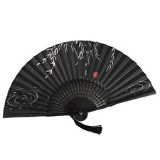 1pc Folding Fan Chinese Style Bamboo Fan Hand Held Silk Wedding Party Fans