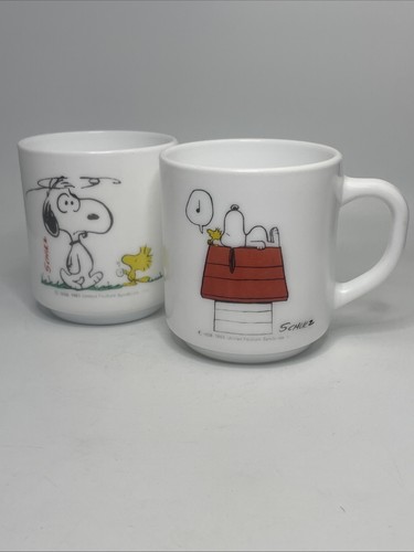 Vintage snoopy pyrex - 2x,