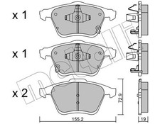 22-0805-0 BRAKE PAD SET, DISC
