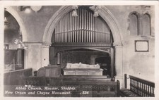 D82 MINSTER,SHEPPEY -ABBEY CHURCH INTERIOR , NEW ORGAN @ CHEYNE MONUMENT