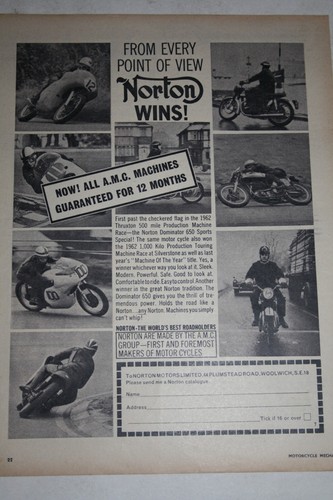 1963 advert for norton - 1963,