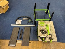 Evolution Fury 5-S Table Saw with wood and multi-material blades