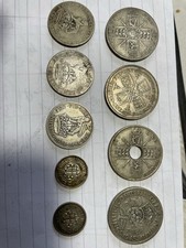 OLD ENGLISH SILVER COINS NICE