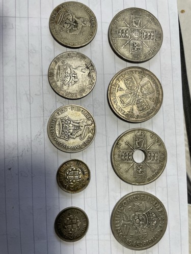 Old english silver - old, coins