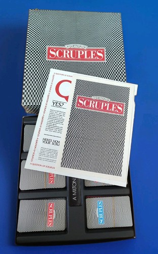 Question scruples card - scruples,